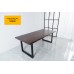 Solid Wooden Dining Table With Metal Box Frame- Industrial Design - 1.5m / 1.8m / 2m Seats 4-8 persons